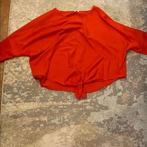 Umgee tie top-cute with jeans or dress pants